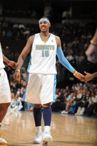 82996018GE007_TWOLVES_NUGGETS Com 33 pontos em um único quarto, Anthony igualou marca histórica. Ele terminiou a partida com 45 pontos