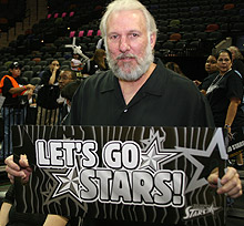 poppovich1 Popovich costuma ser figura carimbada também nos jogos das Stars