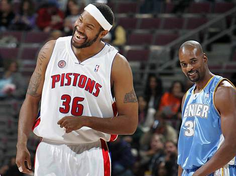 Mesmo com temperamento difícil, Sheed (.esq) melhorou com o tempo e hoje em dia anda mais tranquilo