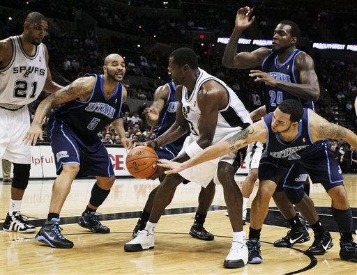 Jazz Spurs Basketball