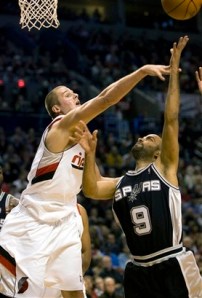 Spurs Trail Blazers Basketball