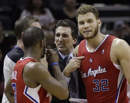 Blake Griffin, Vinny Del Negro, Chris Paul