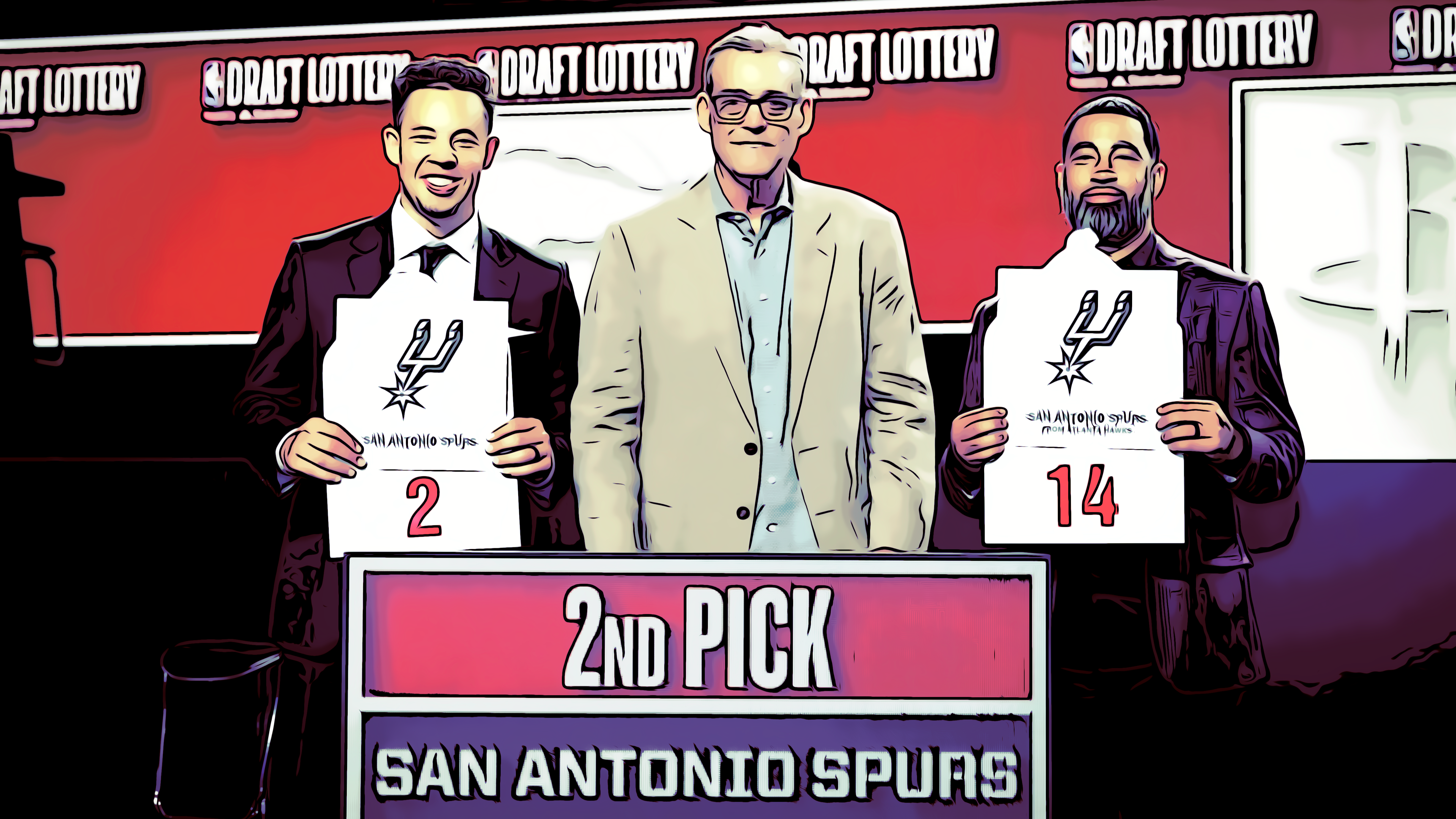 Mitch Johnson, RC Buford and Brian Wright - San Antonio Spurs